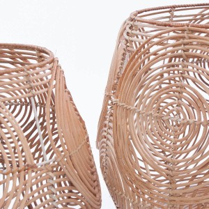 Cesta in rattan Ø40H40 in set di 2