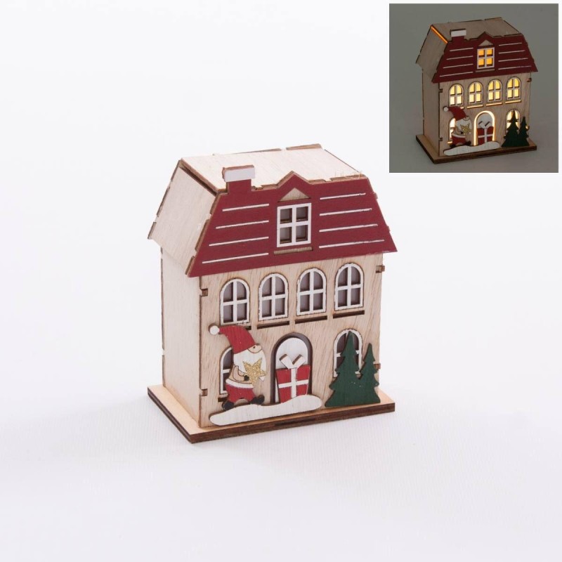 Cassetta rossa in compensato con led 10X5H12 Cassetta rossa in compensato con led 10X5H12