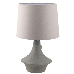 Lampada in ceramica sagomata grigia 30H50