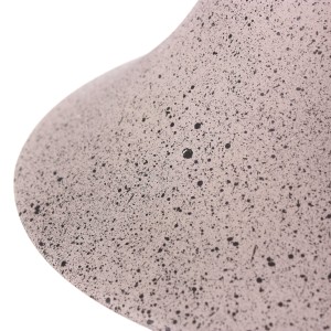 Lampada in ceramica sagomata grigia 30H50