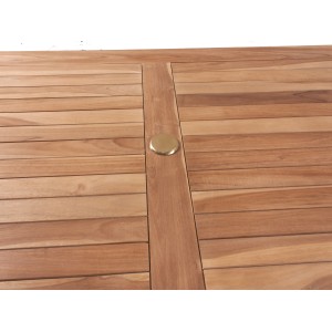 Tavolo pieghevole in teak 80X150H75