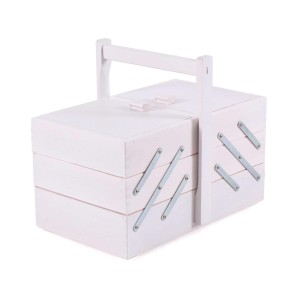 Portalavoro in faggio bianco 34X20H18/28
