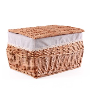Baule in vimini bollito 45X33H29 in set di 2