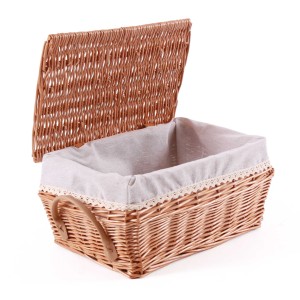 Baule in vimini bollito 45X33H29 in set di 2