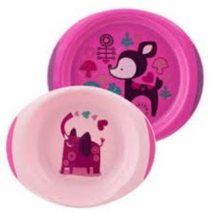 Chicco Piatto Fondo/Piano 12M+ Rosa/Verde