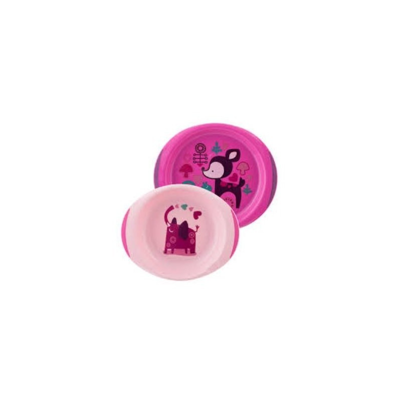 Chicco Piatto Fondo/Piano 12M+ Rosa/Verde