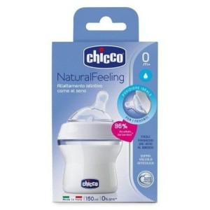 Chicco Biberon Natural Feeling+Micro Ciuccio Rosa/Azzurro