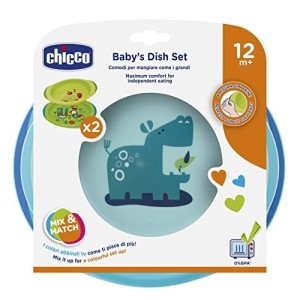 Chicco Piatto Fondo/Piano 12M+ Azzurro/Verde