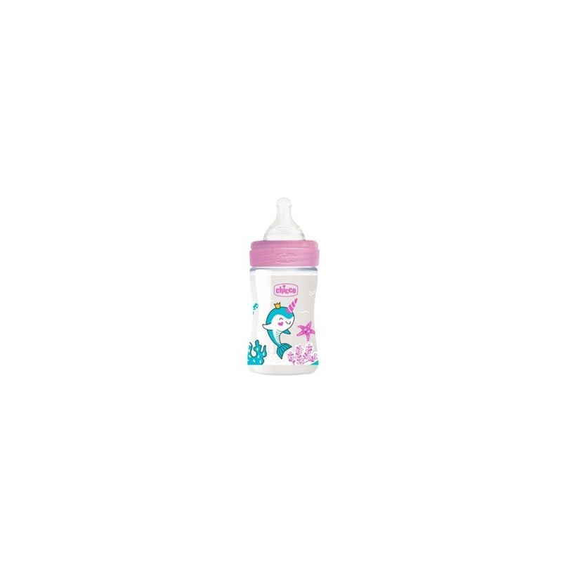 Chicco Biberon Wb Plast.girl 150Ml Silicone Fl.