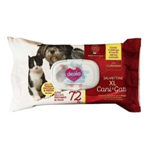Dealo Salviette Imbevute Cani 72Pz Xl