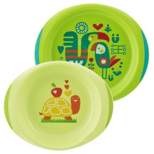 Chicco Piatto Fondo/Piano 12M+ Verde
