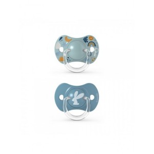 Suavinex Succhietto Silicone 6-18M Forest Azzurro 2Pz