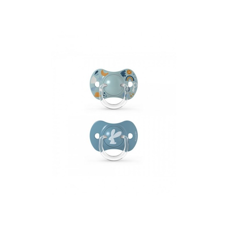 Suavinex Succhietto Silicone 6-18M Forest Azzurro 2Pz