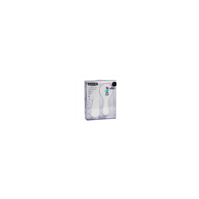 Suavinex Set Spazzola Pettine Bianco Suavinex Set Spazzola Pettine Bianco