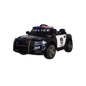 Jc666 Police Auto Nera 12V Babycar