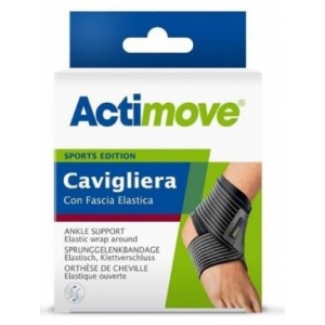 Actimove Cavigliera M Black Con Fascia Elastica