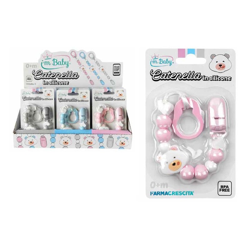 I'm Baby Catenella Portaciuccio In Silicone Assortita