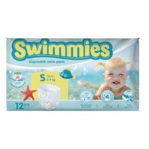 Swimmies Tg.s 4-9Kg 12Pz Pannolino X Piscina Art.