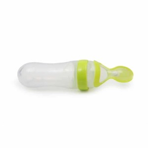 Cangaroo Cucchiaio In Silicone A Flusso Regolabile Verde