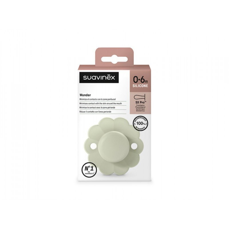 Suavinex Wonder Succhietto Silicone 0/6 Mesi Verde Acqua
