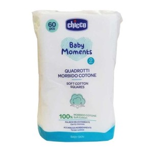 Chicco Quadrotti Morbido Cotone 60Pz