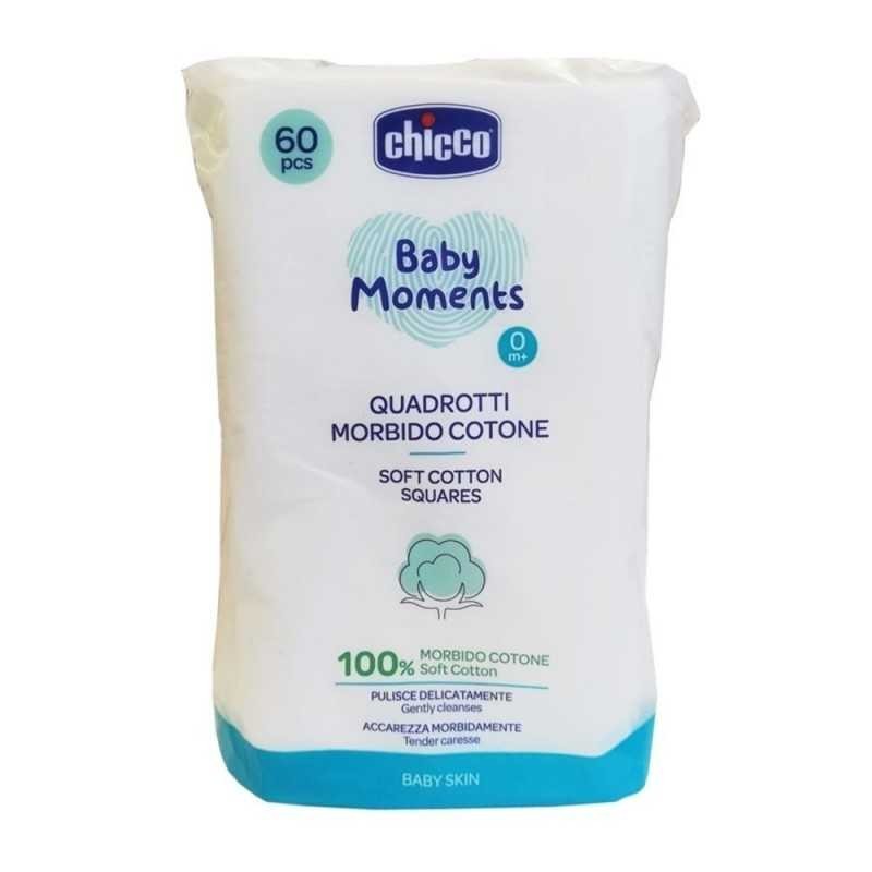 Chicco Quadrotti Morbido Cotone 60Pz