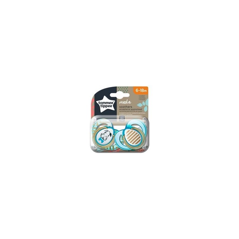 Tommee Tippee 2 Succhietti 6-18 Mesi Boy