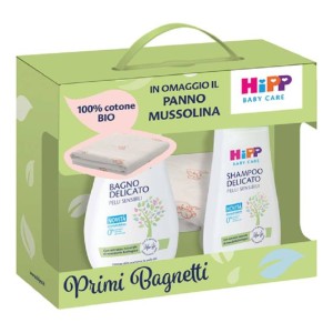 Hipp Cofanetto Mussolina Primi Bagnetti(Shampoo+Bagno Delic