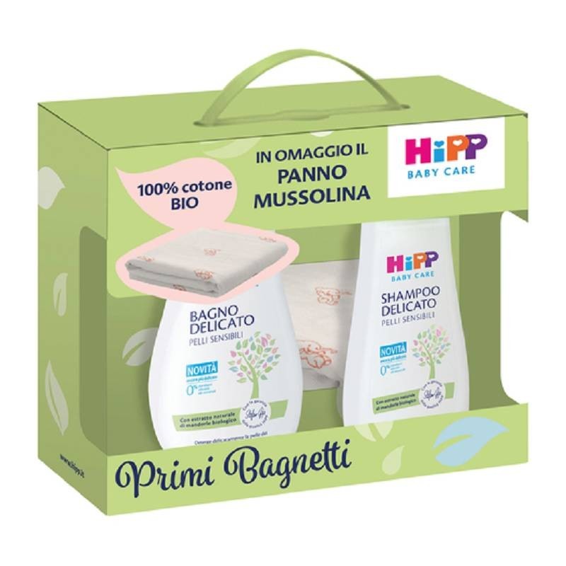 Hipp Cofanetto Mussolina Primi Bagnetti(Shampoo+Bagno Delic