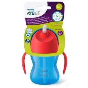 Avent Tazza C/Cannuccia 200Ml Maschietto 9M+