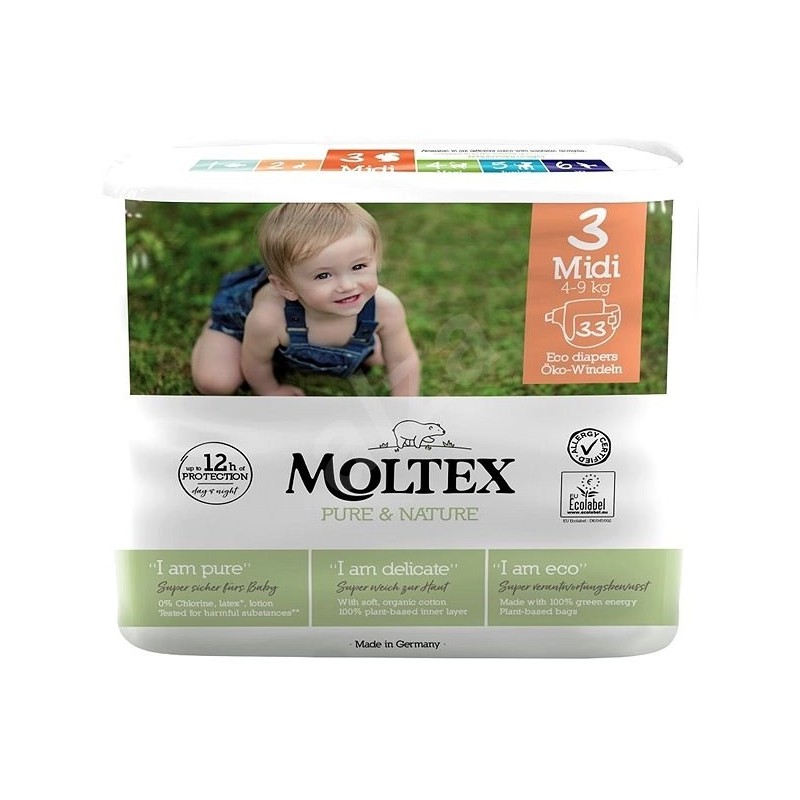 Moltex 3 Midi 4-9Kg 33Pz Pure & Nature Pann.