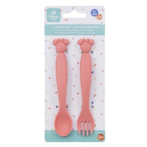 Disney Baby Set Posate 2Pz Plastica Minnie Art.