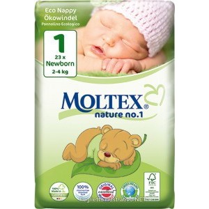 Moltex 1 Newborn 2-4Kg 22Pz Pure & Nature Pann.