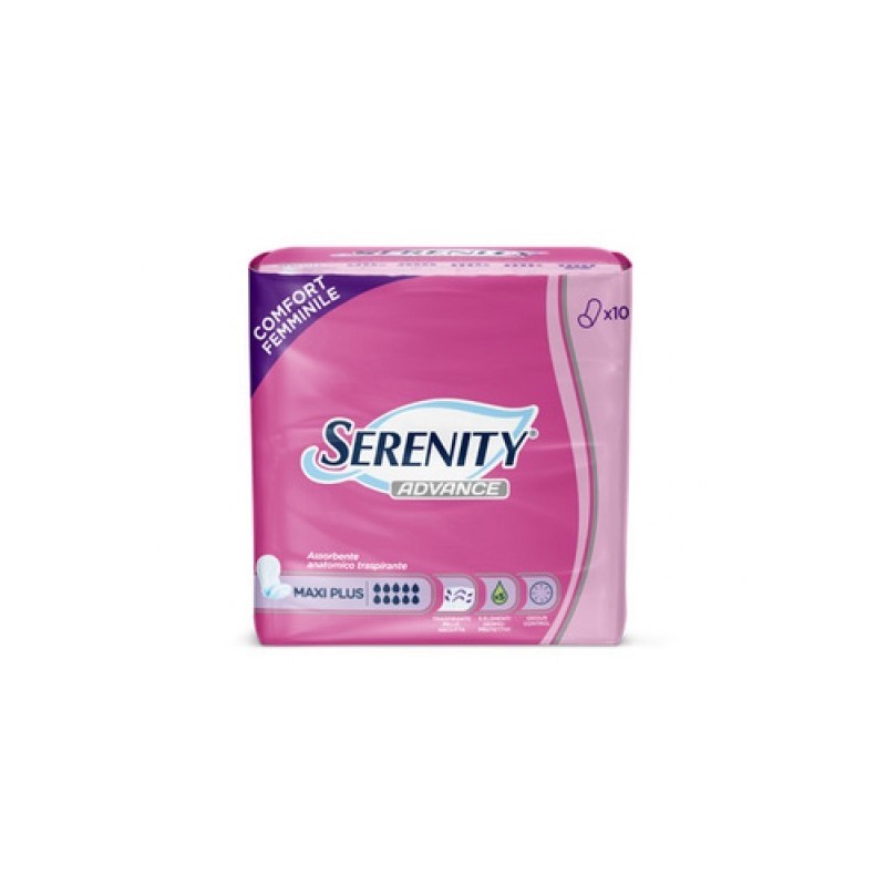 Serenity Advance Maxi Plus 10Pz Assorbente Anatomico