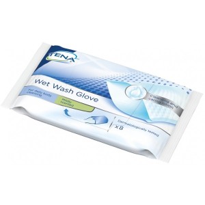 Tena Wet Wash Glove 8Pz