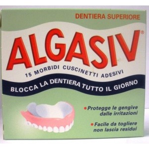 Algasiv Cuscinetti Adesivi X Dentiera Superiore 15Pz