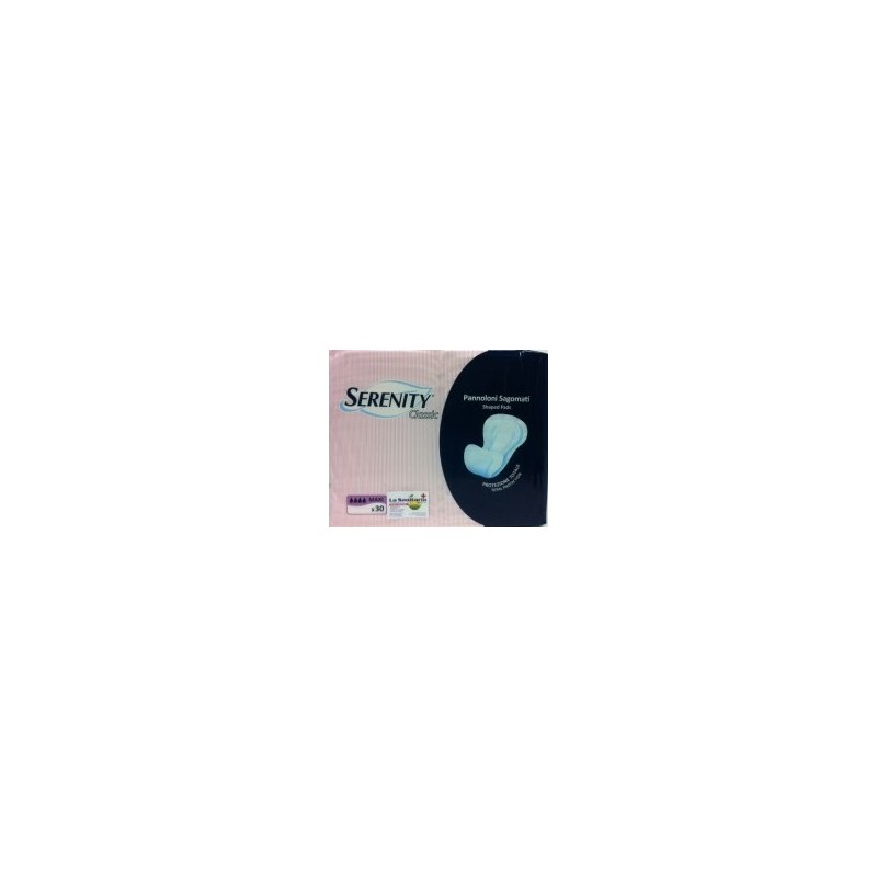 Serenity Classic Pannolone Sagomato Maxi 30Pz Serenity Classic Pannolone Sagomato Maxi 30Pz