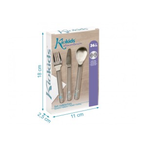 Kiokids Posate Acciaio Inossidabile Blu