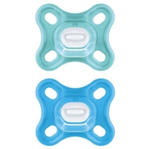 Mam 2 Succhietti Comfort 0-2M Silicone Maschio