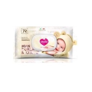 Dealo Salviette Baby Mandorla-Karite' 72Pz C/Placchetta