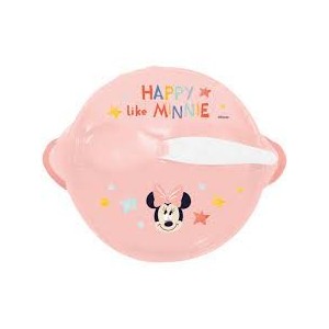 Disney Baby Piatto Minnie C/Ventosa E Cucchiaino Art.