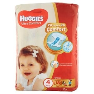 Huggies Ultra Comfort 4 Tg.7-18Kg Pz.