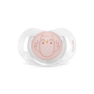 Suavinex Succhietti Bonhomia Silicone 0-6M Sx Civetta Rosa