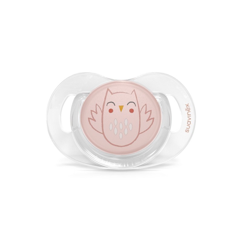 Suavinex Succhietti Bonhomia Silicone 0-6M Sx Civetta Rosa