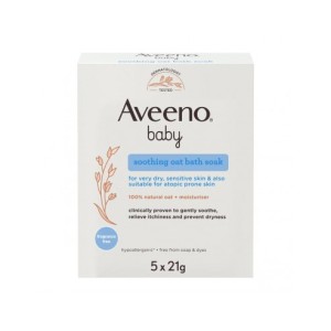Aveeno Baby Bagno Polvere Lenitivo All'avena 5 Bustine 21Gr