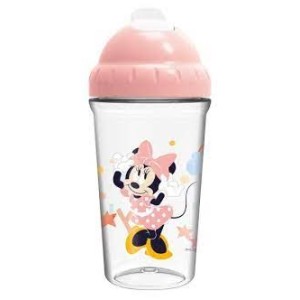 Disney Baby Bicchiere Con Cannuccia Minnie Rosa Art.