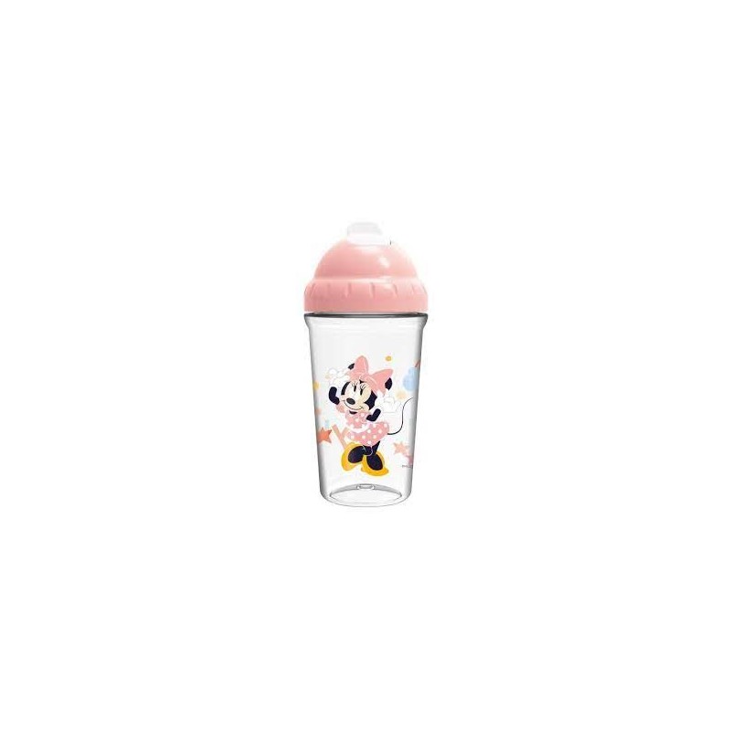 Disney Baby Bicchiere Con Cannuccia Minnie Rosa Art.