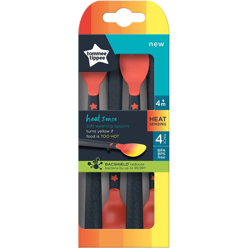 Tommee Tippee Set 4 Cucchiai Termosensibili 4M+