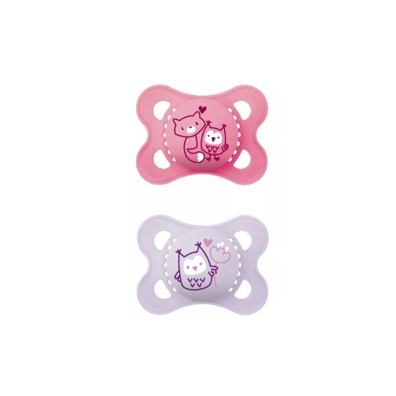 Mam 2 Succhietti Original 2-6M Silicone Femmina