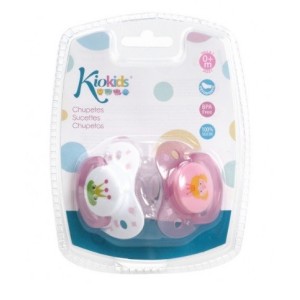 Kiokids Succhietti Rosa 2Pz 6M+ Silicone
